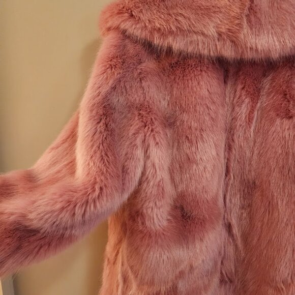 J. Crew Pink Faux-Fur Jacket - Picture 4 of 9